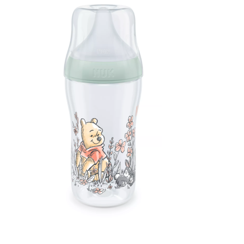 Шише Nuk Perfect Match, 3+ м РР 260 мл. със силиконов биберон за хранене M, Disney Мечо Пух
