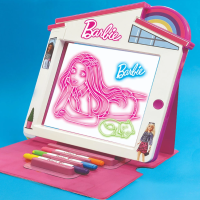 Светеща дъска за рисуване Comsed Premium Glow Pad, Barbie-LRX1s.png