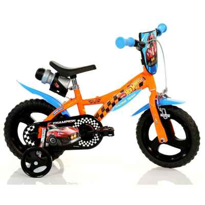 Детски велосипед Dino Bikes 12, Hot Wheels с бутилка