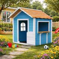 Детска дървена къща Ginger Home, двор и градина, синя-LVJek.jpeg