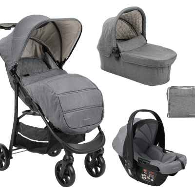 Комбинирана бебешка количка 3в1 Kikka Boo Selina, Light Grey 2024