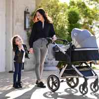 Комбинирана бебешка количка Lorelli Viola, Black diamonds + адаптори-LdxXt.jpeg