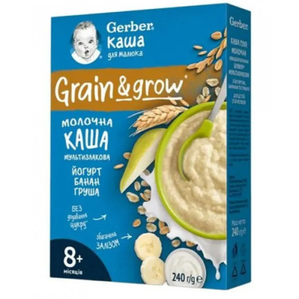 Овесено-пшеничена млечна каша Gerber, с йогурт, банан и круша 8м 240 гр.-Lffmq.png