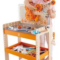 Игрален комплект Hape, Дървена работна маса, Млад изобретател, 79 части-LgUws.jpeg