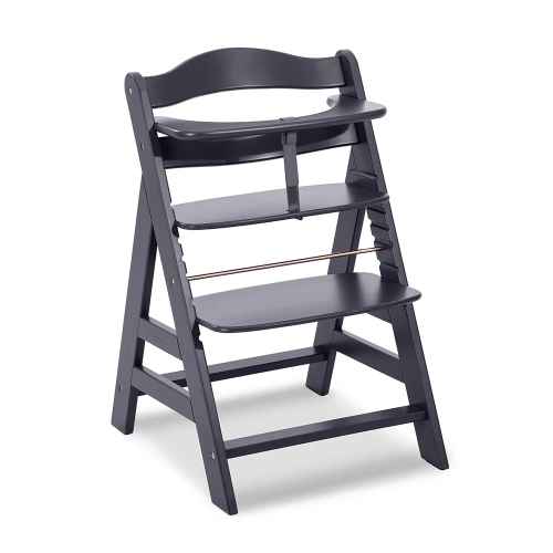Дървено столче за хранене Hauck Alpha+, Dark Grey