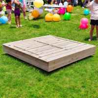 Голям детски пясъчник Ginger Home, с пейки и сгъваем капак 157x157x21см-LvALU.jpeg