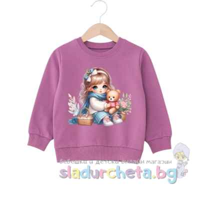 Бебешка блуза Sevtex, лилава