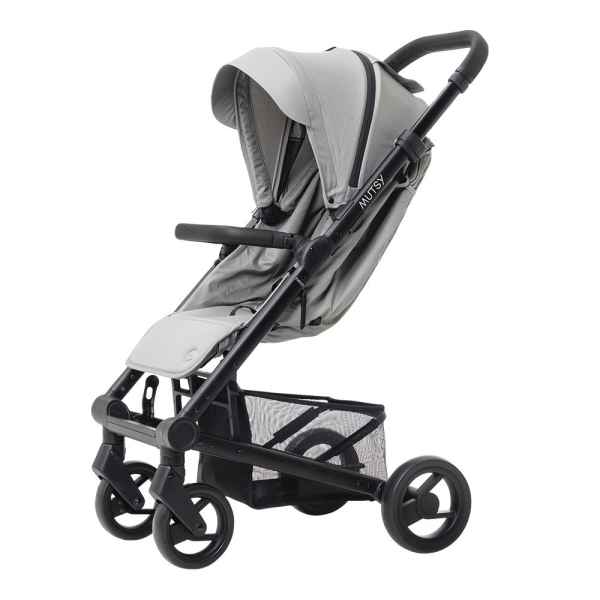 Лятна бебешка количка Mutsy NEXO, черно шаси с черна дръжка и седалка със сенник в цвят Concrete Melange-MCYEW.jpeg