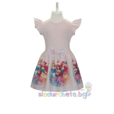 Детска рокля Светли, екрю