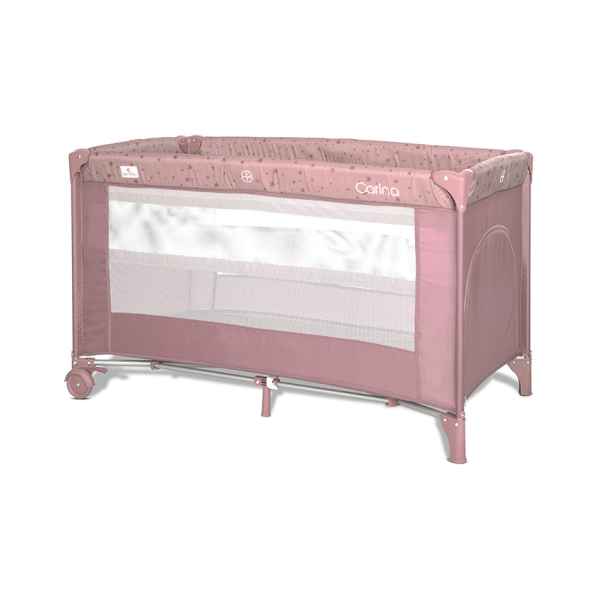 Бебешка кошара 2 нива Lorelli Carina, Pink stars-MUzMW.jpeg