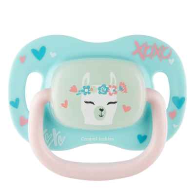 Силиконова залъгалка със симетрична форма Canpol Exotic, 6-18м, лама