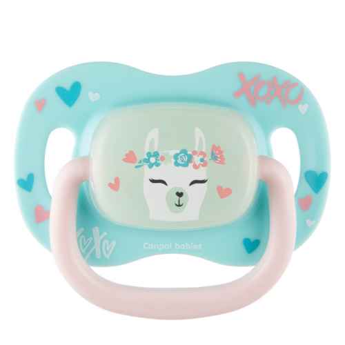 Силиконова залъгалка със симетрична форма Canpol Exotic, 6-18м, лама