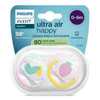 2 бр. залъгалки Philips Avent Ultra Air Happy 0-6м, розово с папагал и ягода-Mg4aZ.jpeg
