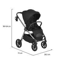 Комбинирана бебешка количка 3в1 Cangaroo Unique, Carbon-Black-MrDDP.jpeg