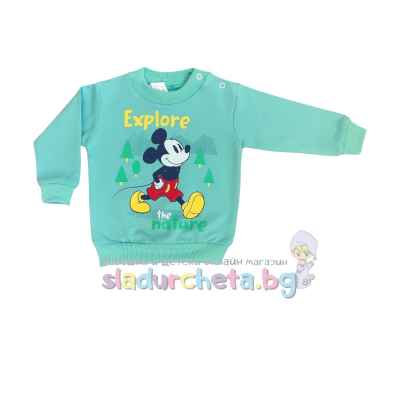 Бебешка блуза Светли, зелена