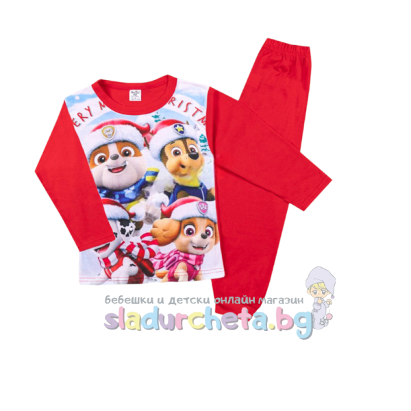 Детска пижама Комтекс, червена-MssQQ.png