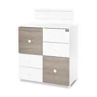 Шкаф Lorelli New, бяло/кафе-Mymil.jpeg