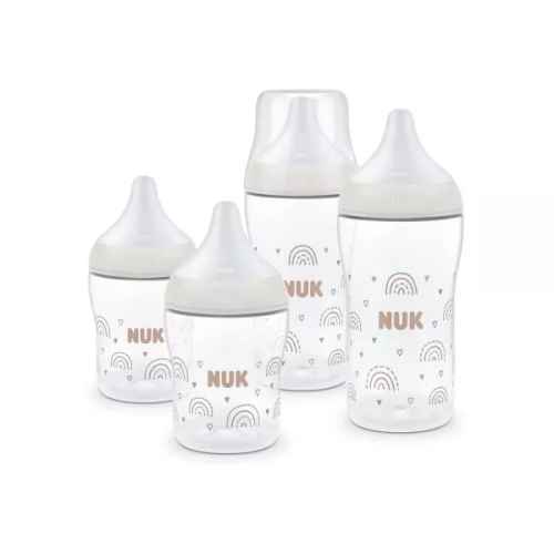 Сет шишета РР Nuk Perfect Match, 4 части - 2х150мл. + 2х260мл., Дъга