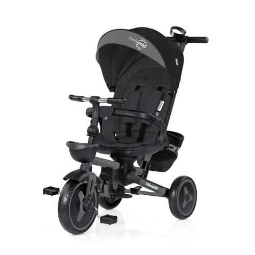 Сгъваема триколка Chipolino TWISFOLD 360, черна