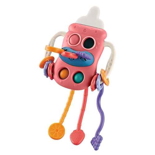 Бебешка сензорна играчка Moni Baby bottle, pink