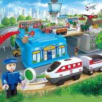 Комплект дървен влак в кутия Hape, Мегаполис, 80 части-NEjmM.jpeg