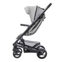 Лятна бебешка количка Mutsy NEXO, черно шаси с черна дръжка и седалка със сенник в цвят Concrete Melange-NHvyM.jpeg