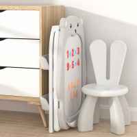 Детски комплект от дъска за рисуване 2 в 1 и стол Feelkids, Червено мече-NMvh9.jpeg