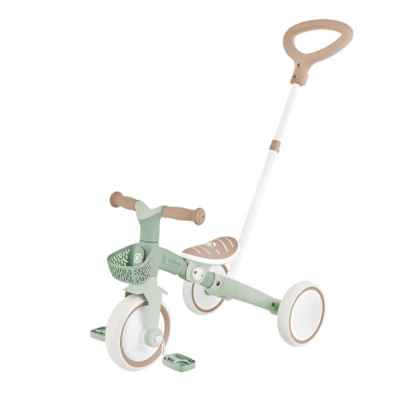 Триколка с родителски контрол 3в1 Globber Learning Trike Plus Ecologic, мента