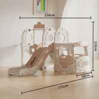 Детски център за игра 4 в 1 Feelkids, Автобус в кафяво-NoDDK.jpeg