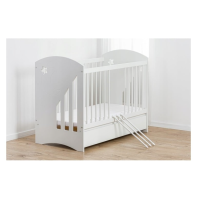 Детска кошара Galix Baby Moon + матрак 60/120 см, сива-NpV4R.png