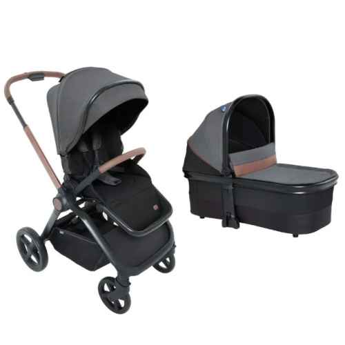 Бебешка комбинирана количка 2в1 Chicco Mysa, Black Satin 
