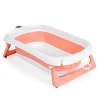 Сгъваем бебешки комплект за баня Cangaroo Balena, розов-NyfY5.jpeg