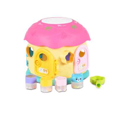 Сортер Moni Toys Fantastic Mushroom House, розов