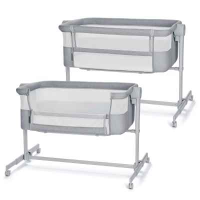 Бебешка кошара KinderKraft Nestee up 2, Light Grey