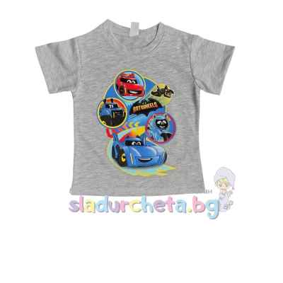 Детска тениска Светли, сива