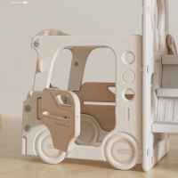 Детски център за игра 4 в 1 Feelkids, Автобус в кафяво-OI7ux.jpeg