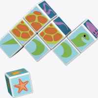 Магнитен конструктор Geomag, Magicube, Морски животни и карти 146, 11 части-OIO2q.jpeg