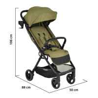 Бебешка лятна количка Cangaroo Flip, Dark forest green-OMk4a.jpeg