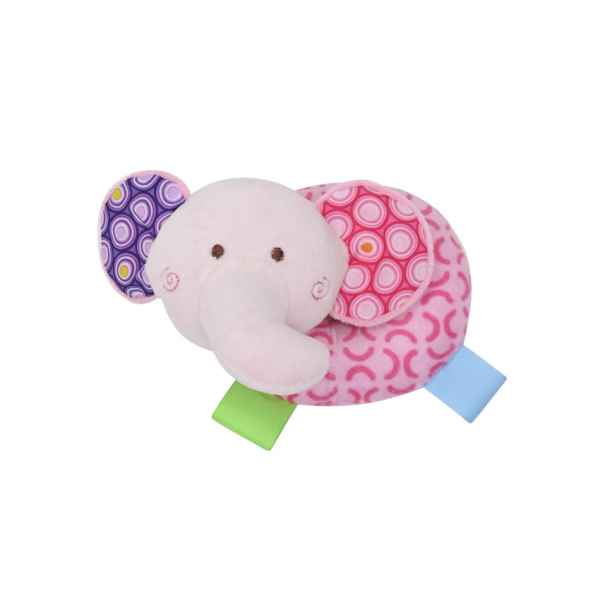 Дрънкалка Lorelli Toys DONUT, Розово слонче-OOZMO.jpg