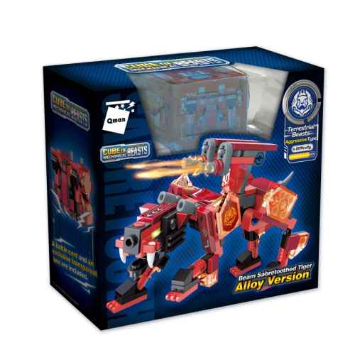 Конструктор Qman, Mechanical Beasts, Саблезъб тигър, 145 части