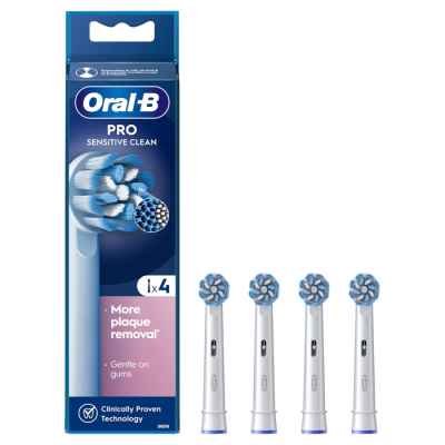 Накрайник за електрическа четка за зъби Oral-B Sensitive Clean EB 60-4, 4 бр.