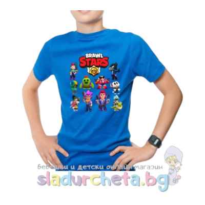 Детска тениска Светли, синя