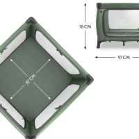 Бебешка кошара Hauck Sleep N Play SQ, Dark Green-Oih8m.jpeg