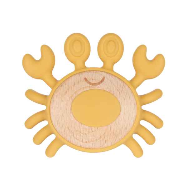 Чесалка дърво-силикон Canpol, Crab-OjOOs.jpg