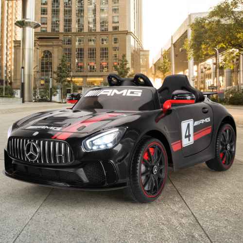 Акумулаторна кола JJ Mercedes Benz GT4 AMG, черен металик