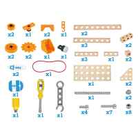 Дървен комплект Hape, Млад изобретател, Комплект за конструиране делукс-Oplcj.jpeg