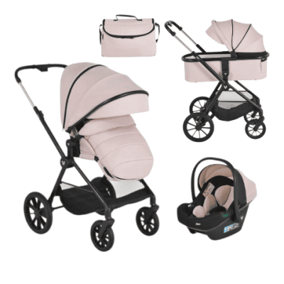 Комбинирана бебешка количка 3в1 Cangaroo Joker, Rose-Cloud