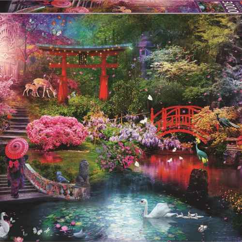 Пъзел Educa, Японски градини, 3000 части