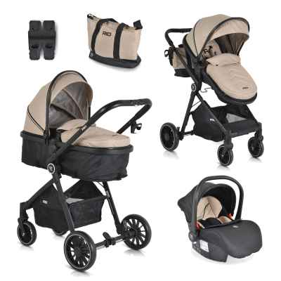 Комбинирана бебешка количка 4в1 Moni Rio, каки