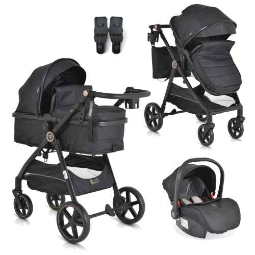 Комбинирана бебешка количка 4в1 Moni Tokyo, черен